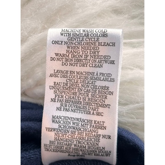 Peloton Women's‎ Sleepover Sweatshirt Top Long Sleeve Navy Blue Size Large - Picture 13 of 13